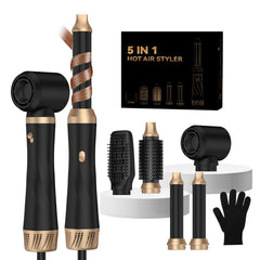 TryLater hair dryer brush 5in1 front view showcases quick-volumizing styling.