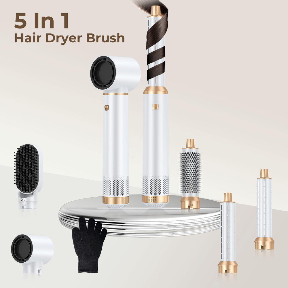 Trylater ionic airflow reduces frizz while styling.