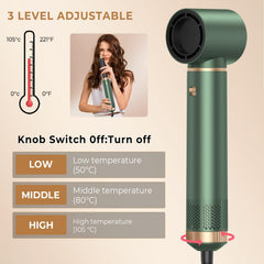 Trylater magnetic heads 1.5 and 2.5 inches for customizable curls and waves