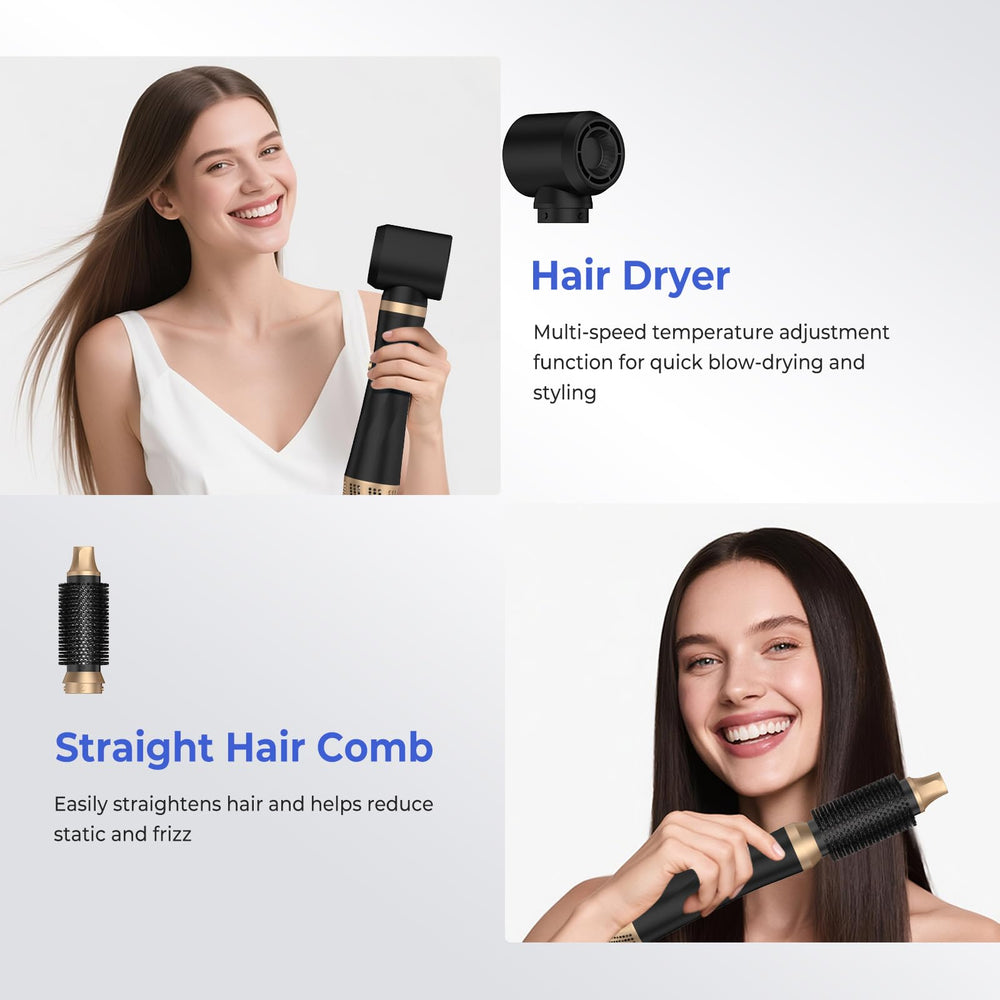 TryLater negative ion technology reduces frizz for smoother shine.