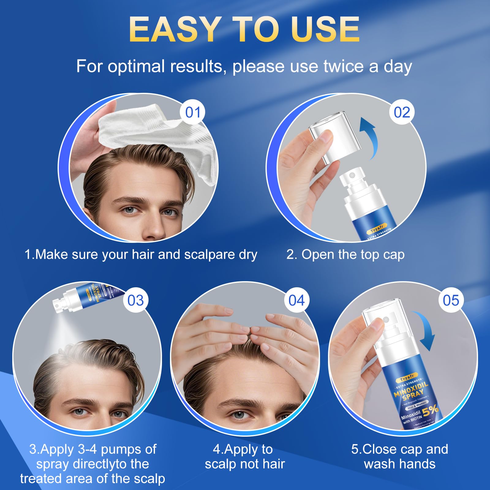 Trzsfr PH-balanced scent-free formula ideal for sensitive skin during routine.