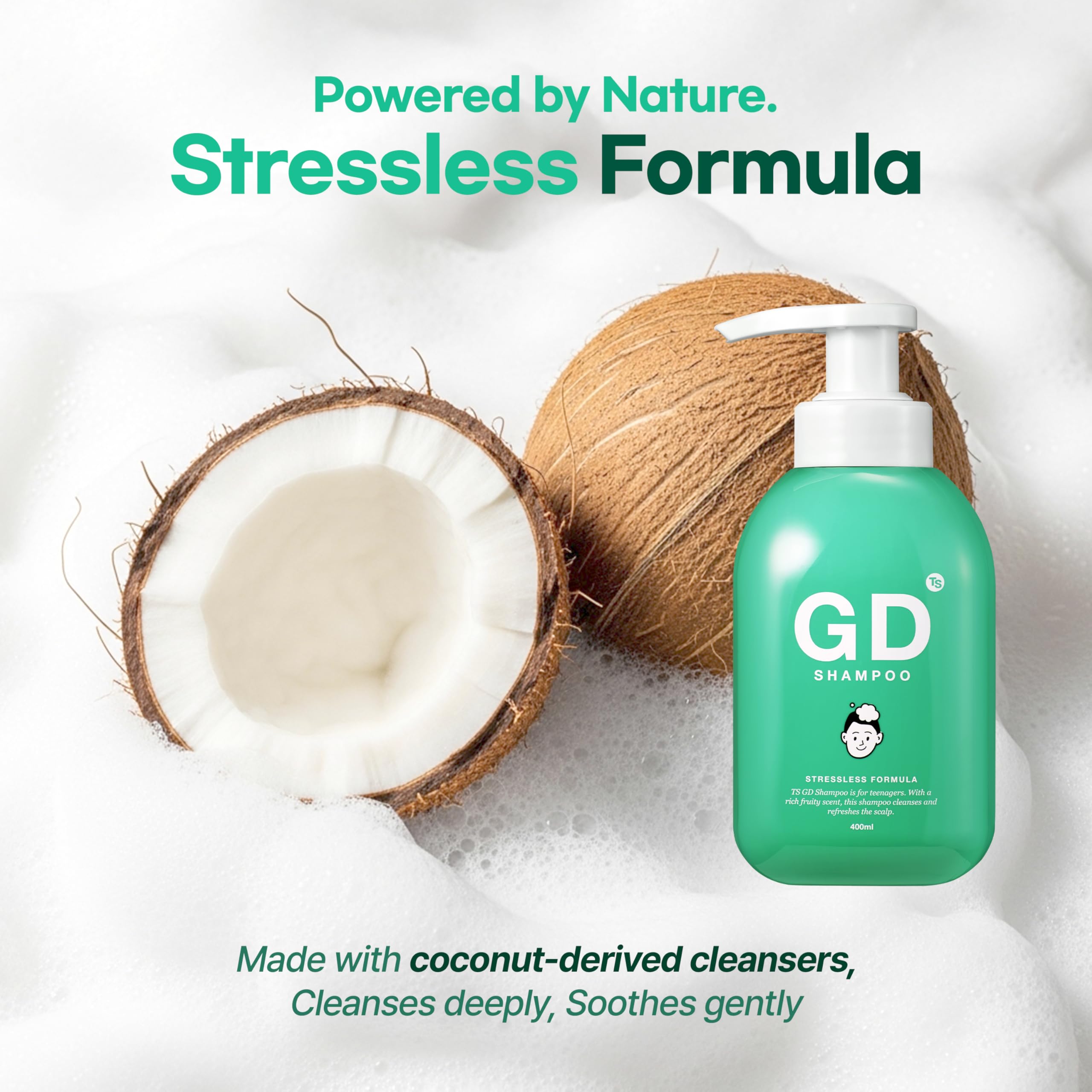 TS GD Shampoo helps control odor and itch for a confident school day.