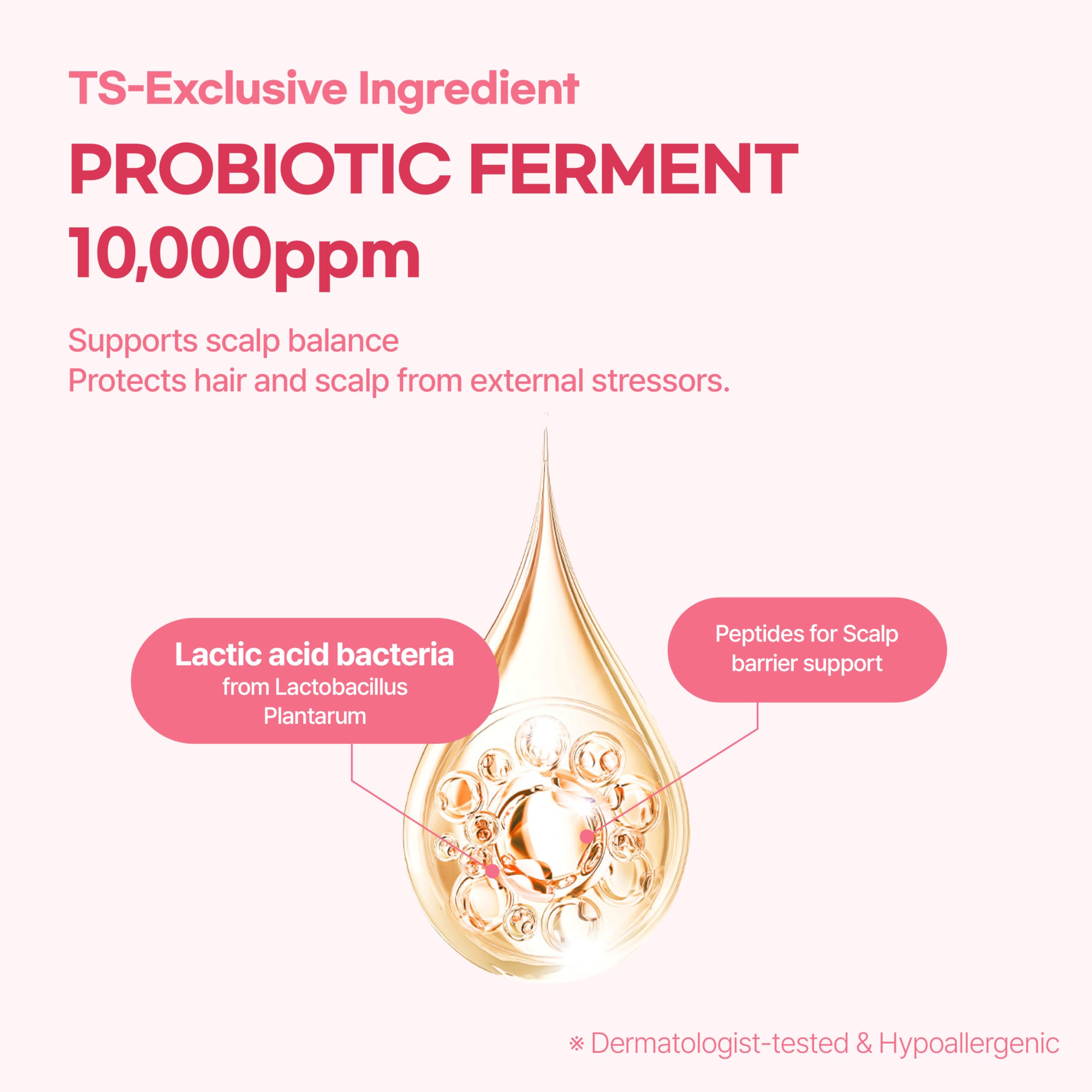 TS GD Shampoo lather closeup demonstrates gentle cleansing without harsh chemicals.
