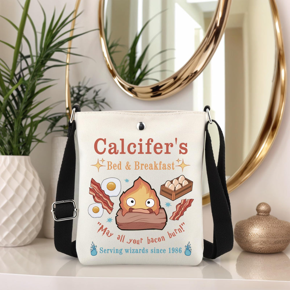 TSOTMO Calcifer makeup bag size 21x19 cm fits daily essentials