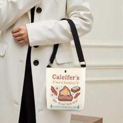TSOTMO Calcifer makeup bag with secure metal zipper for travel