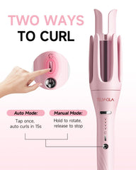 TSUYAGLA 3-in-1 curling iron with a 1.5-inch barrel for voluminous waves
