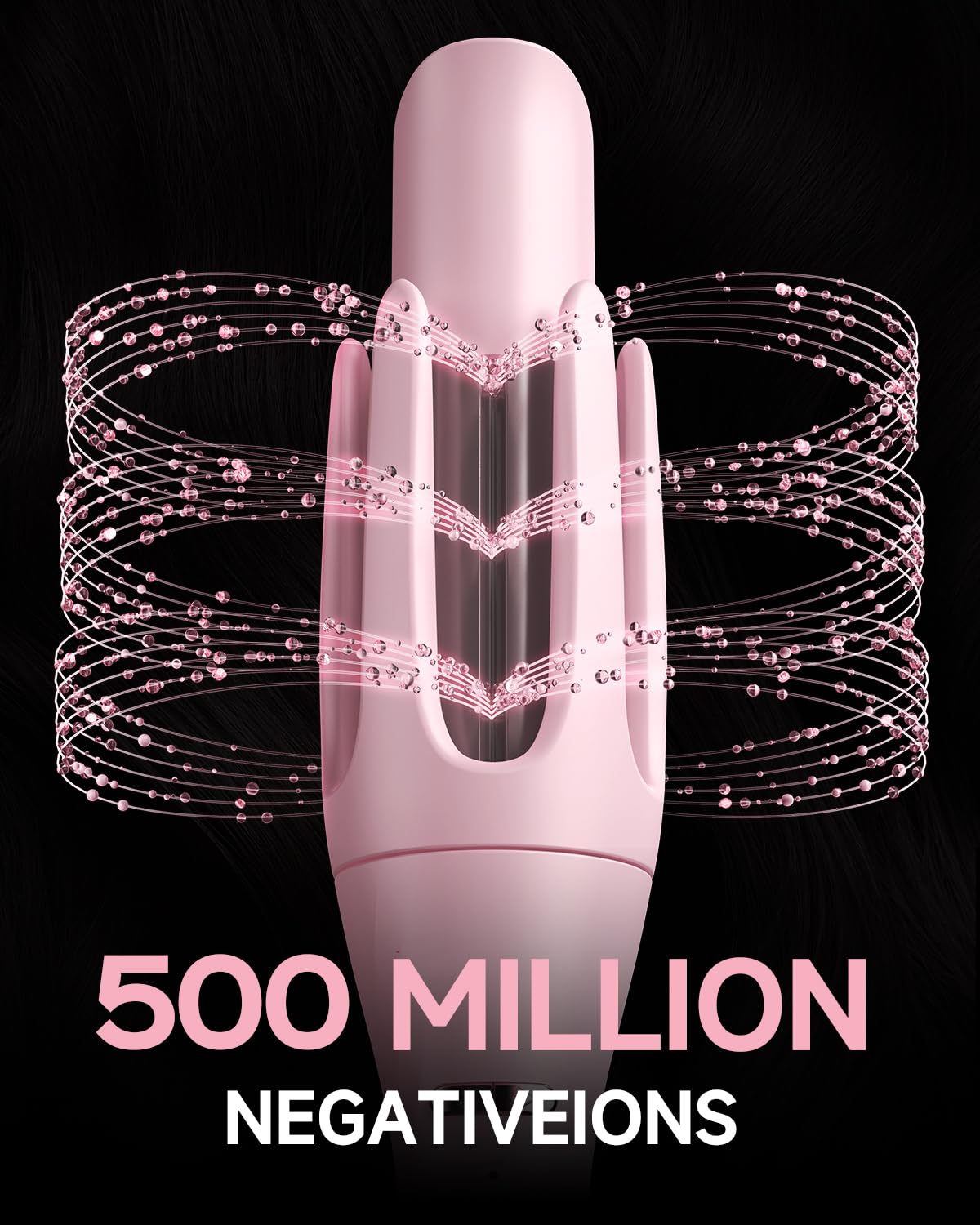 TSUYAGLA pink curling iron in use for salon quality looks