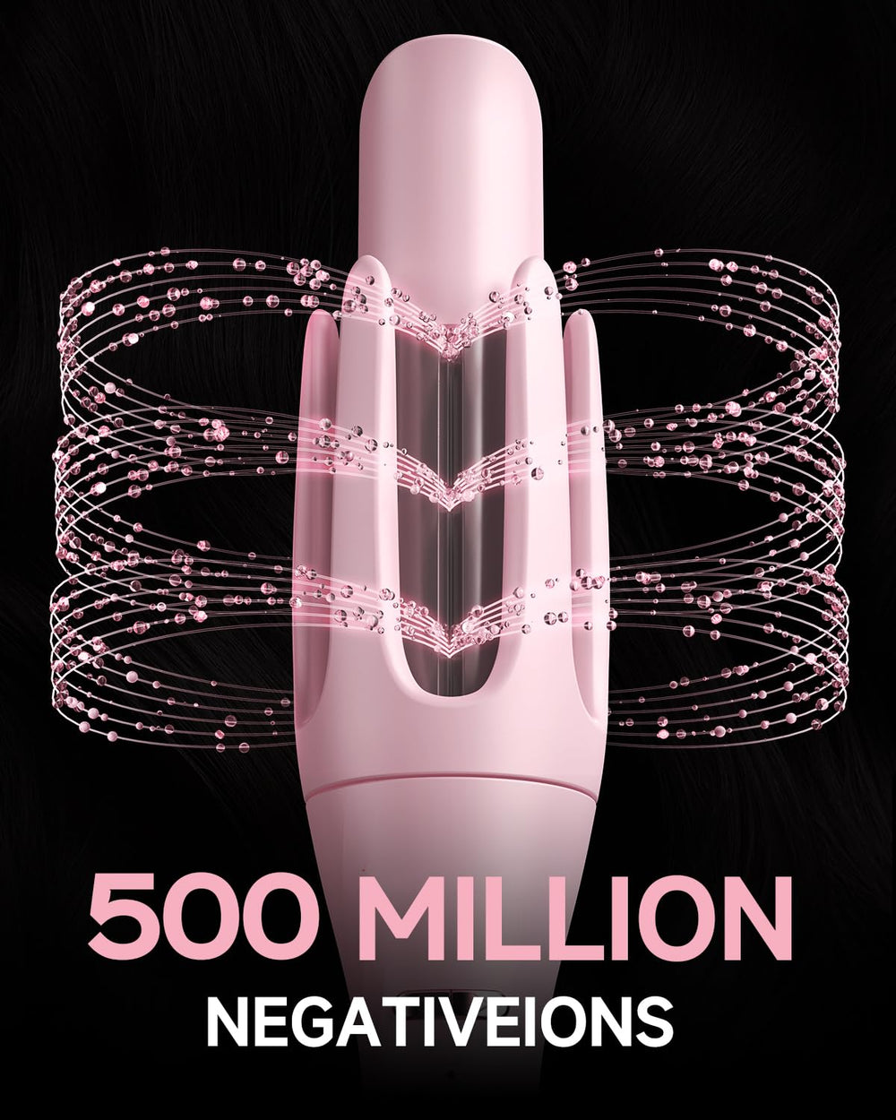 TSUYAGLA pink curling iron in use for salon quality looks