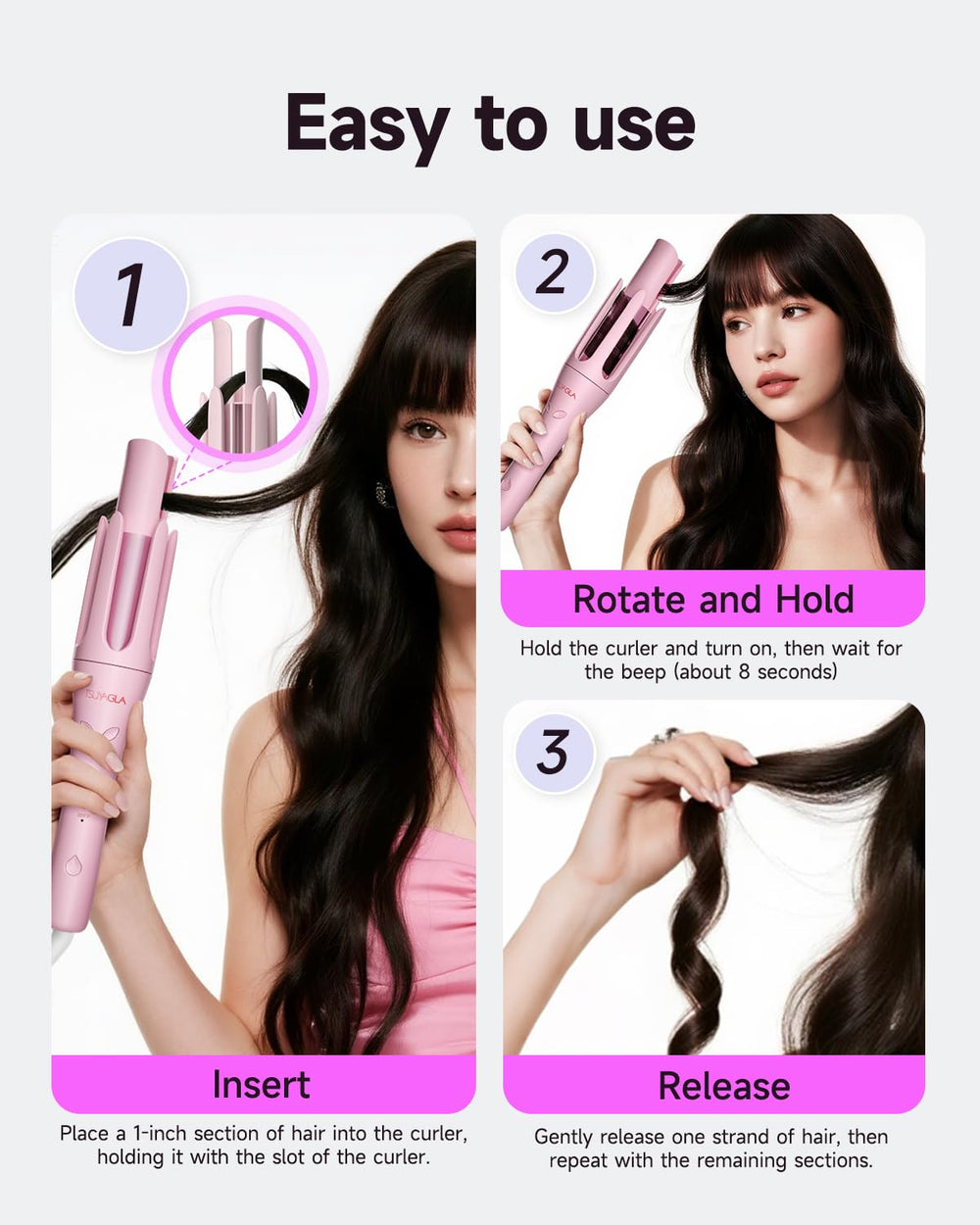 TSUYAGLA tourmaline ceramic coating for smoother, shinier hair