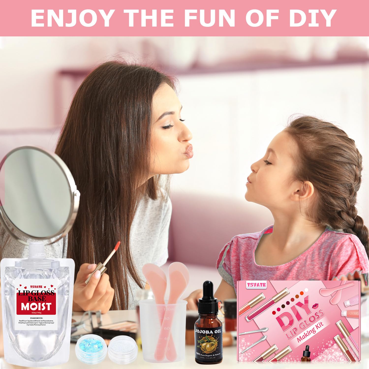 TSVATE empty lip gloss tubes to store your creations.