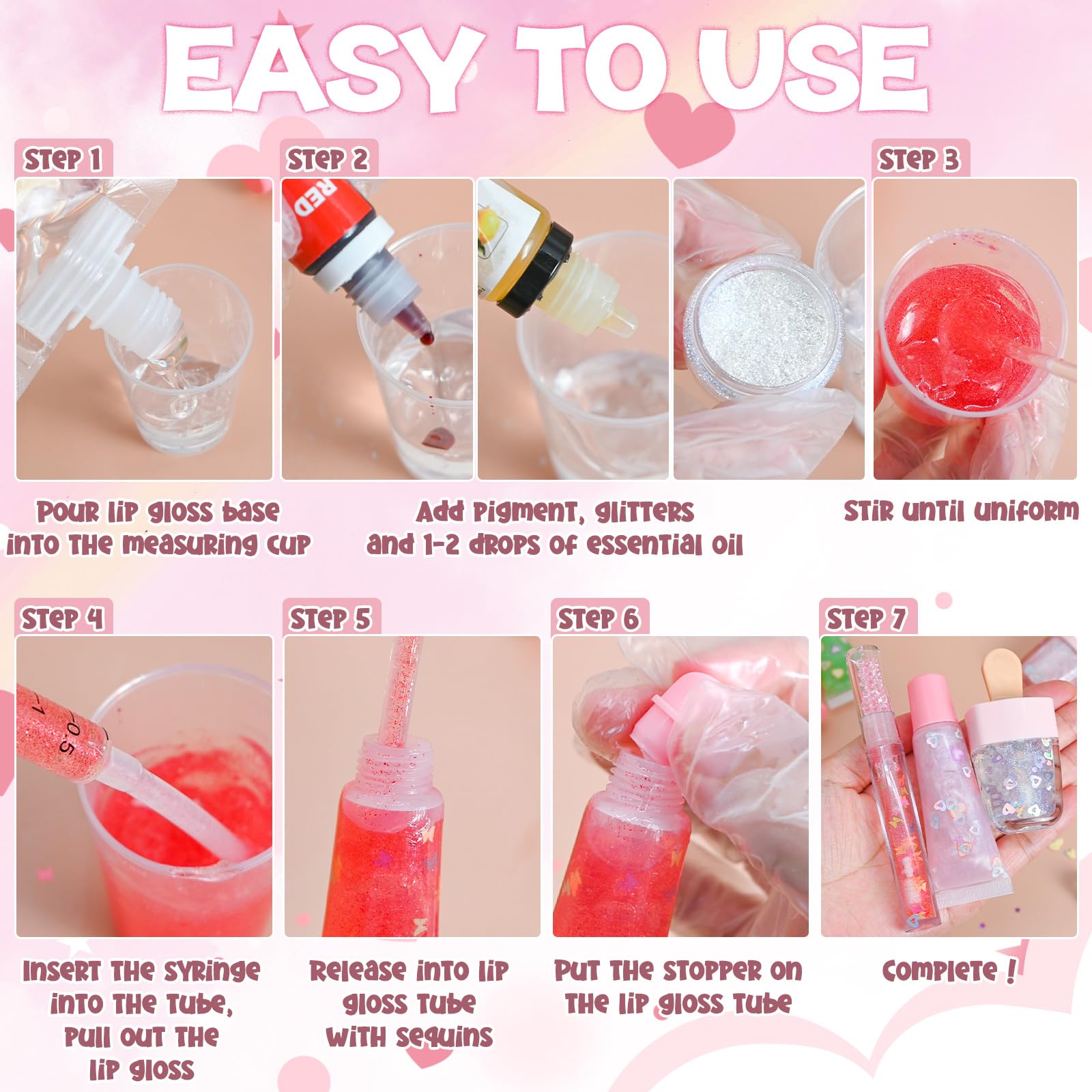 TSVATE instruction manual guides easy DIY gloss making