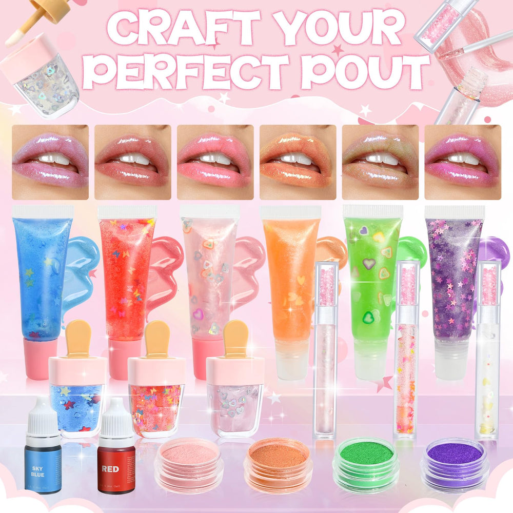 TSVATE mica powder colors for richer lip shades
