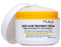 TTLALA butt acne cream tube for targeted body clarity