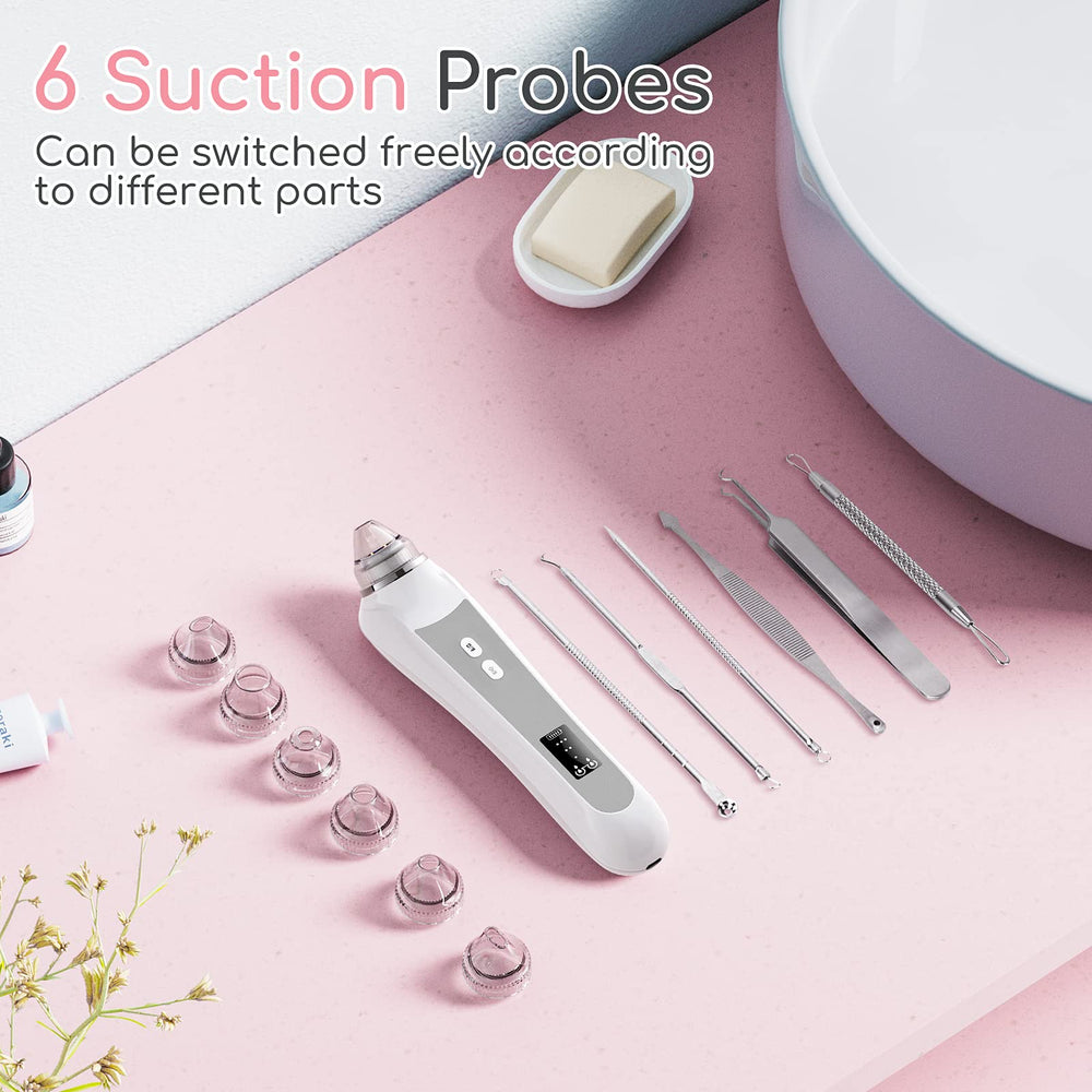 TTozka Blackhead Remover Vacuum packaging highlights kit contents for ready-to-use setup.