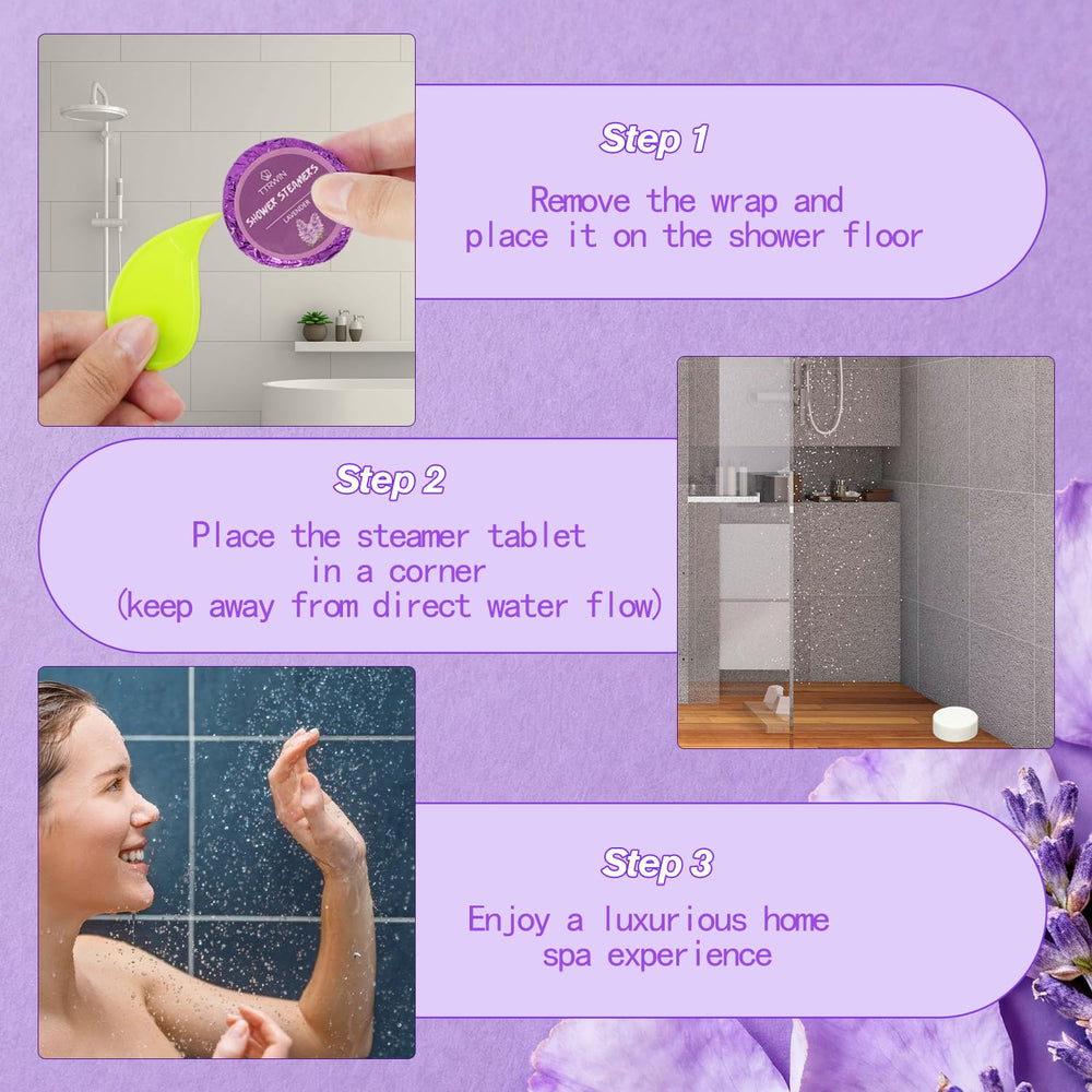 TTRWIN steamers melt with no residue, keeping your shower clean.