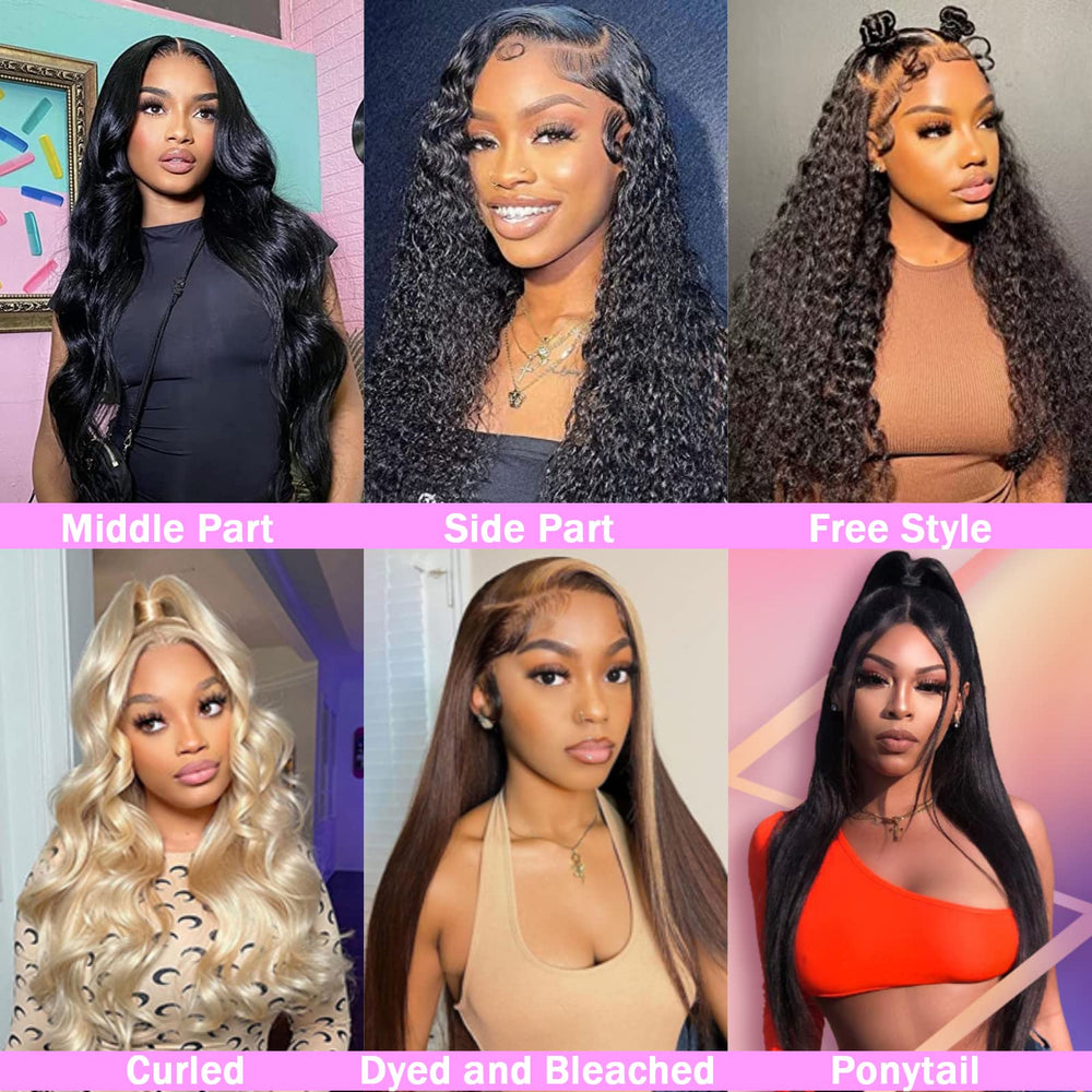 TTSMINS 13x6 lace front wig natural black color for versatile daily looks