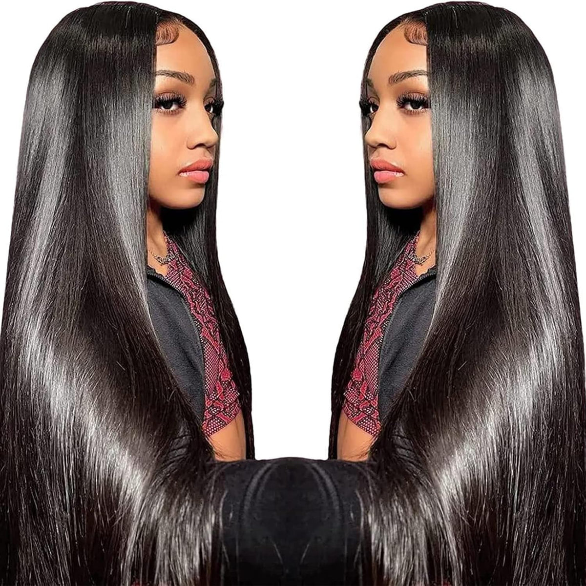 TTSMINS 13x6 lace-front wig closeup shows natural hairline for seamless daily wear.