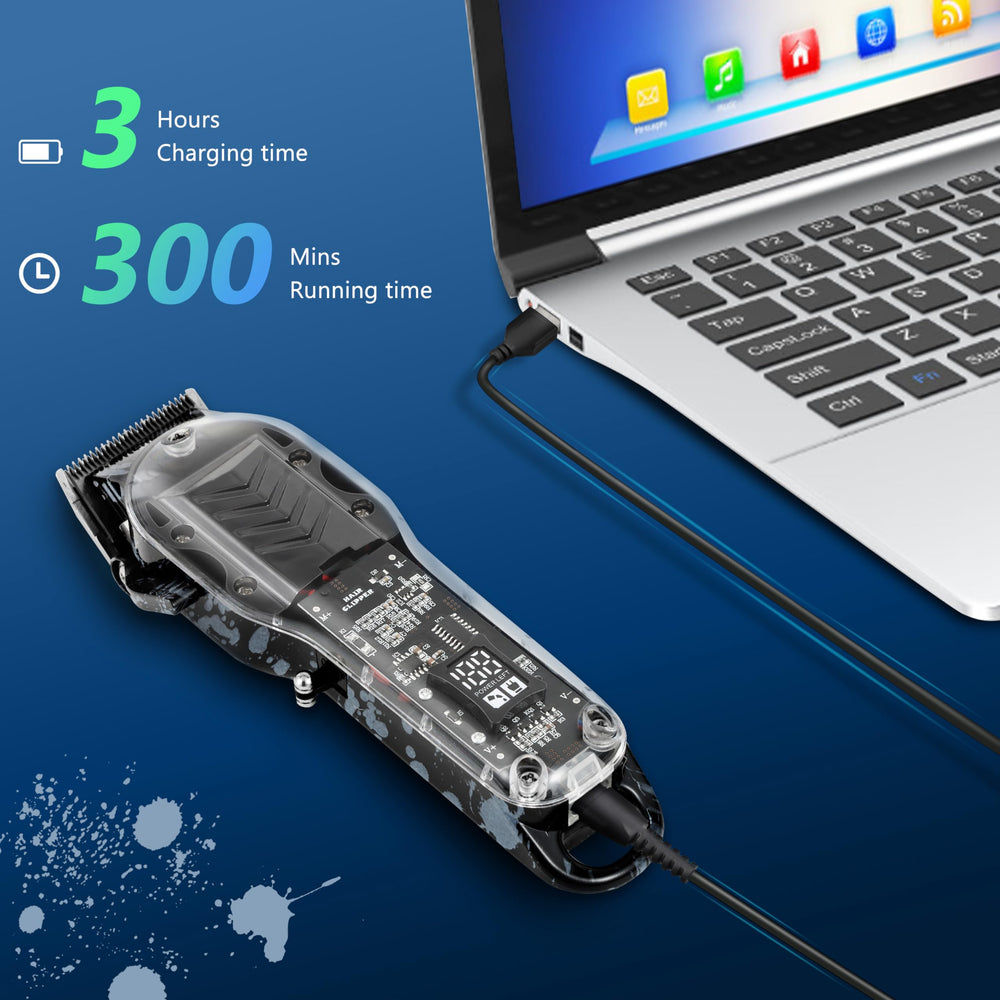 Tuanchuanrp hair clippers ergonomic rugged design ensures comfortable grip during long sessions.