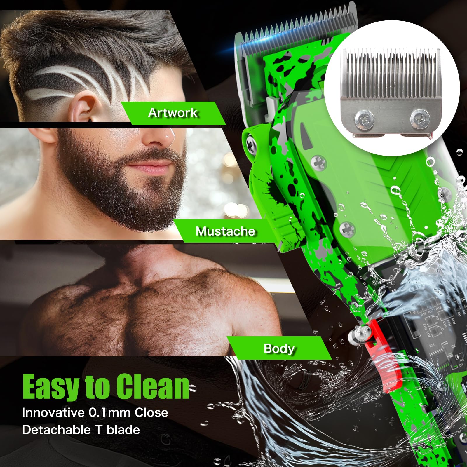 Tuanchuanrp transparent-design clippers offer stylish visibility and durability.