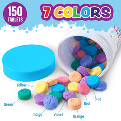 Tub Works seven-color tablets offer bold hues for imaginative baths