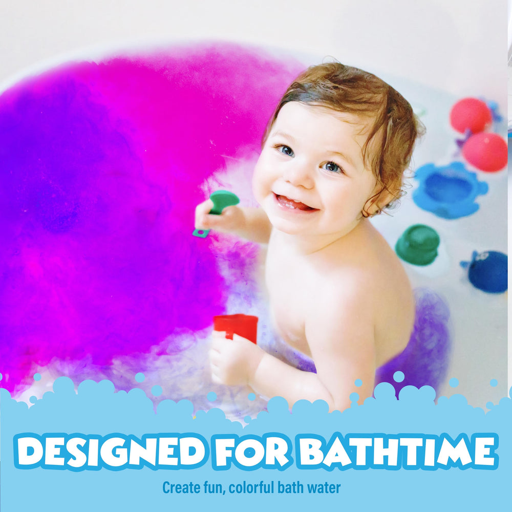 Tub Works dissolving tablet shows quick, non-staining color changes and easy cleanup