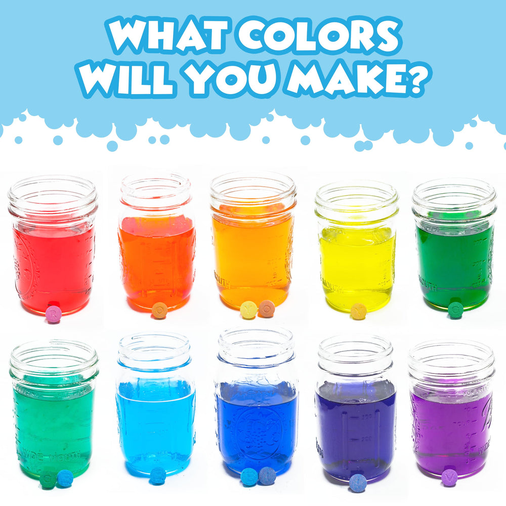 Tub Works Bath Color Fizzies kids bath scene with colorful water