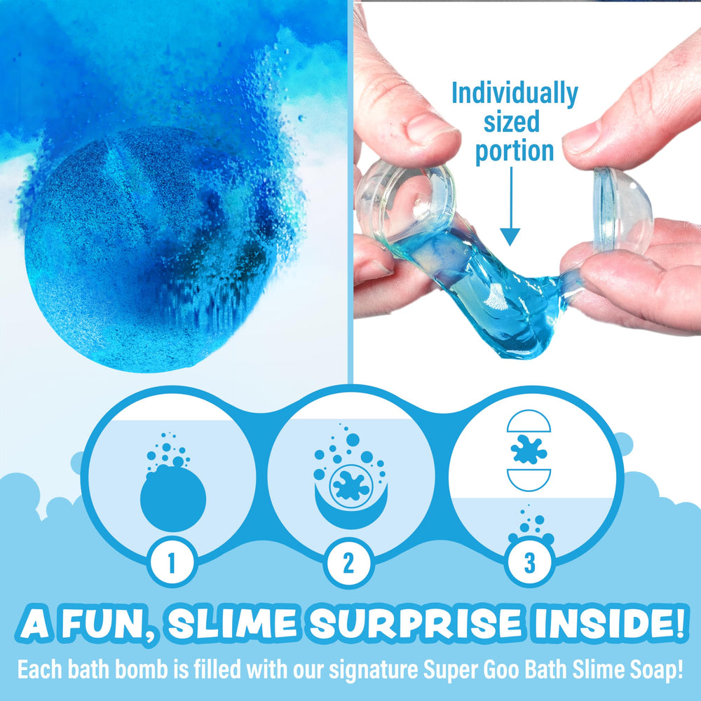 Tub Works Colorful Bath Water Fizz demonstrates vibrant color in the tub.