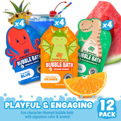Tub Works Friendly Dragon orange bubble for imaginative bath with orange mango scent