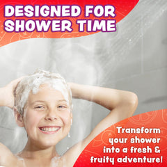 Tub Works Fruit Fusion watermelon steamers in action for a refreshing shower ritual.