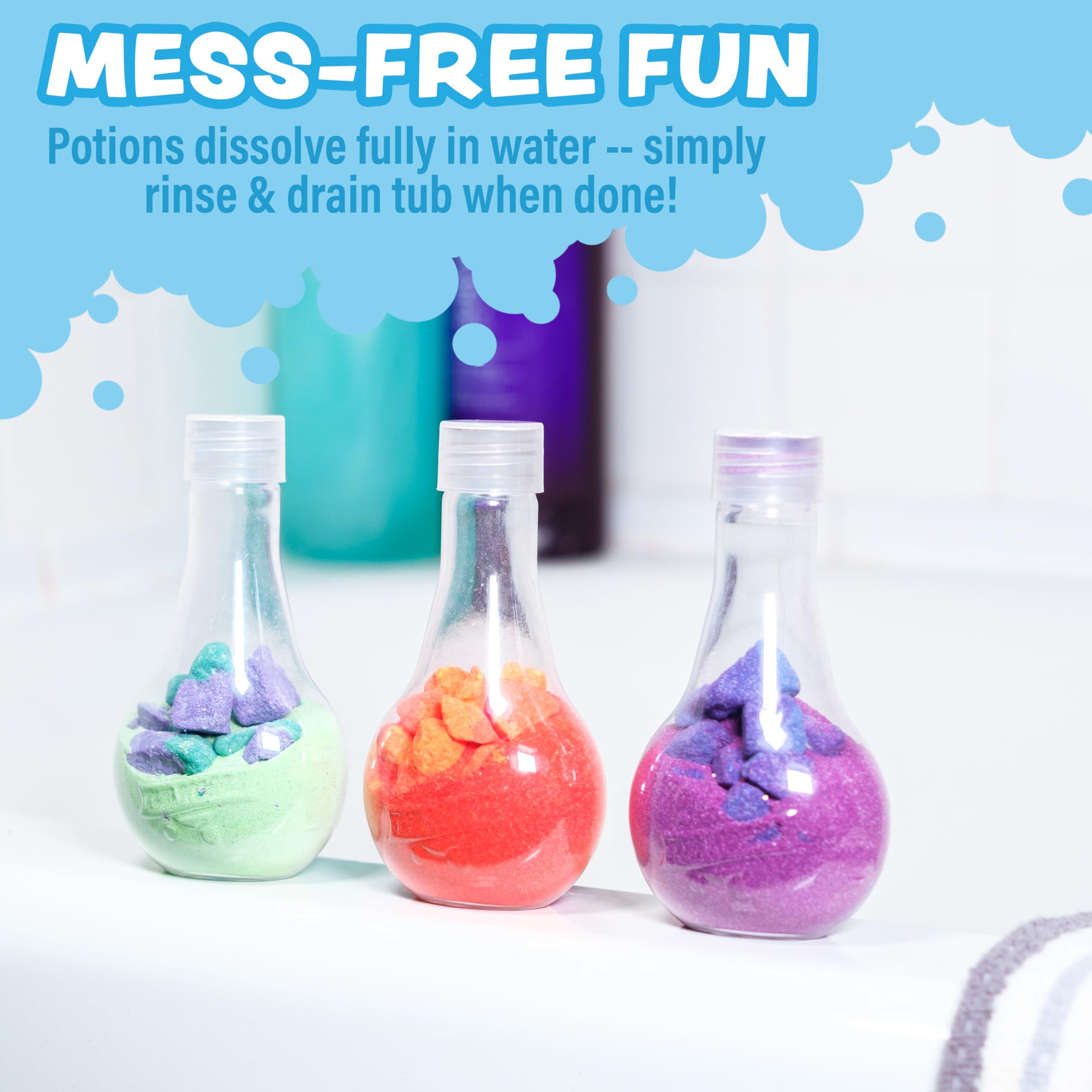 Tub Works Bath Bomb Potion Seafoam offers soft bubbles and fruity aroma.