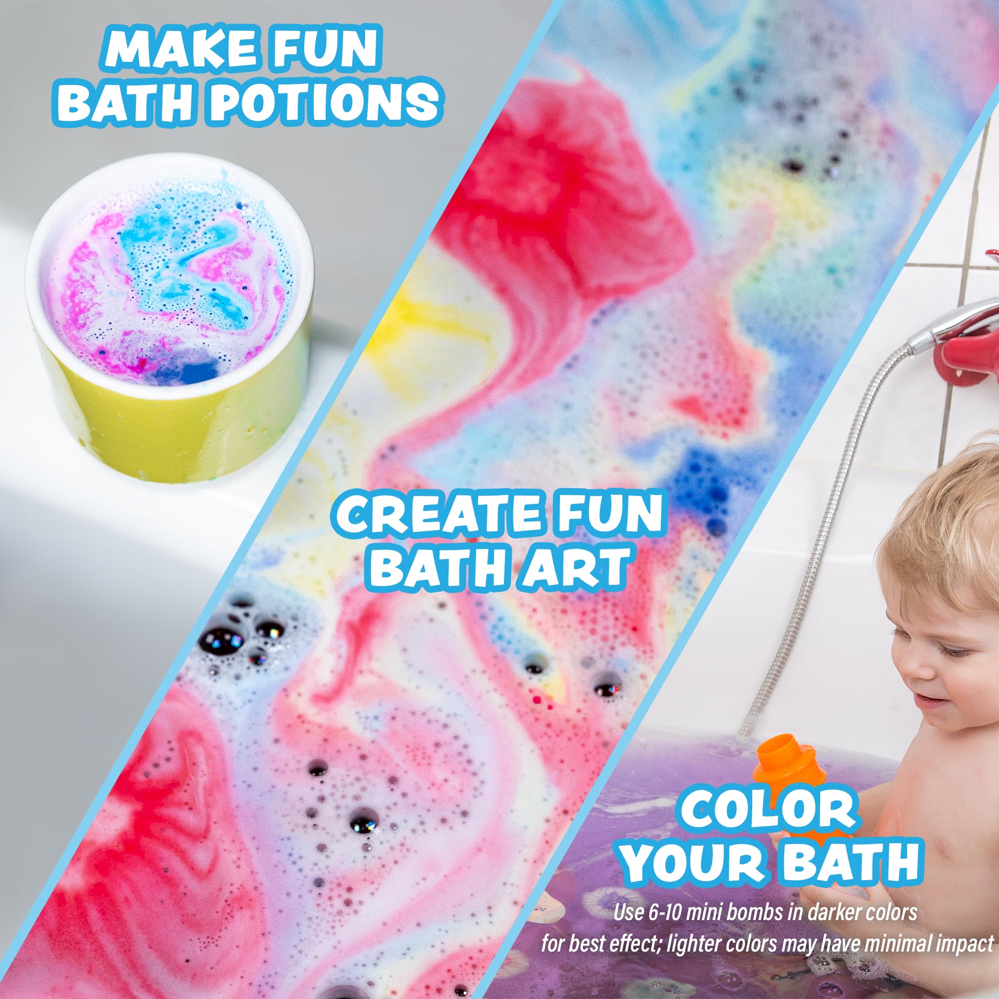 Tub Works Lil' Bursts toddler-friendly mini bombs for safe bath time fun
