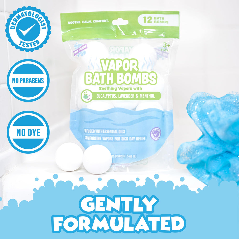 Tub Works Vapor Bath Bombs lavender scent enhances relaxing bathtime with soothing aroma