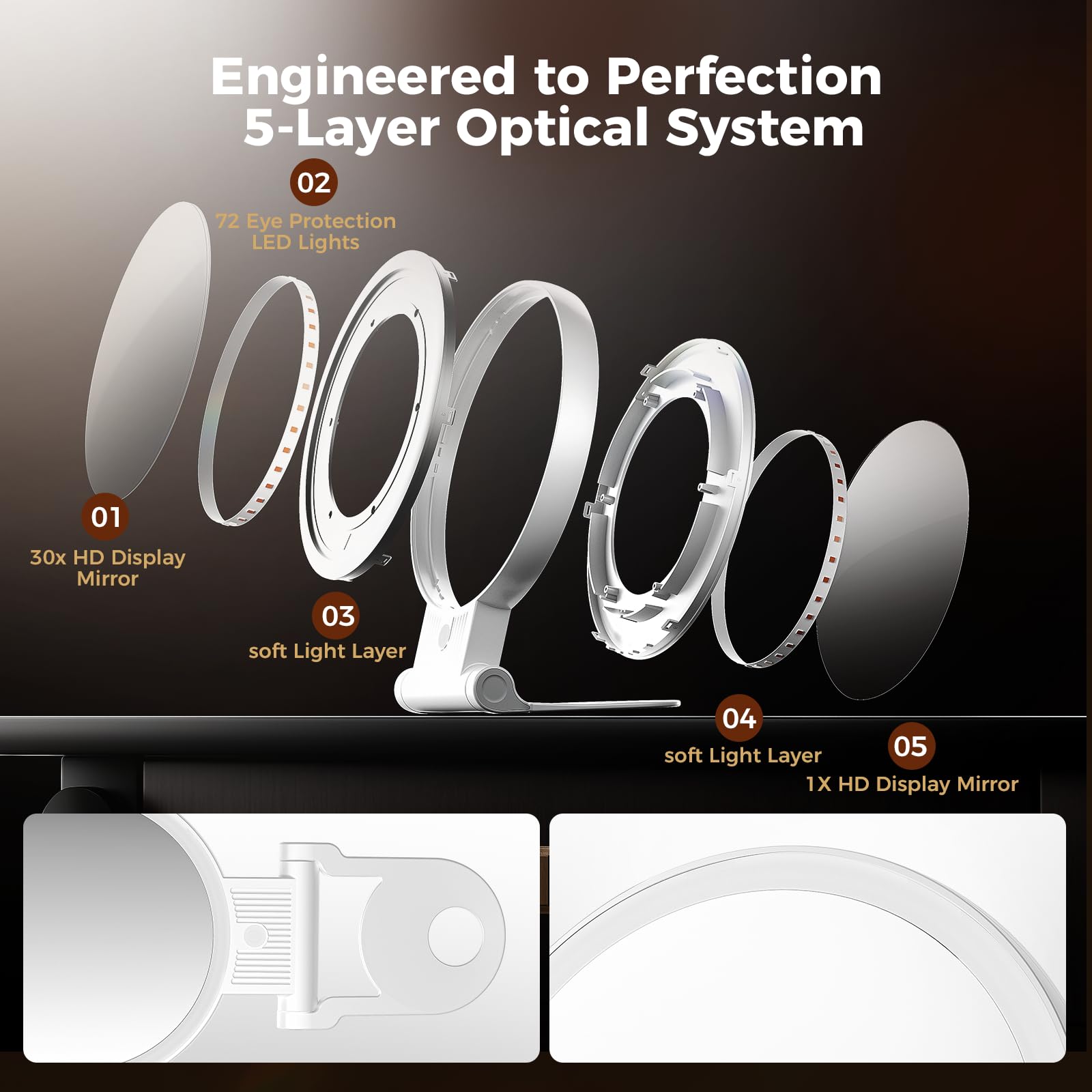 Tubbede 360-degree rotation for flexible vanity or counter placement
