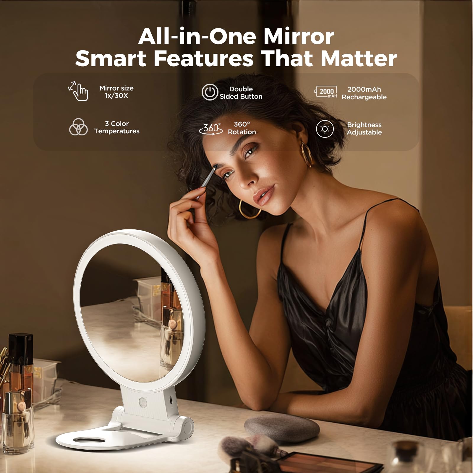Tubbede mirror-hanging-on-hook saves space in small bathrooms