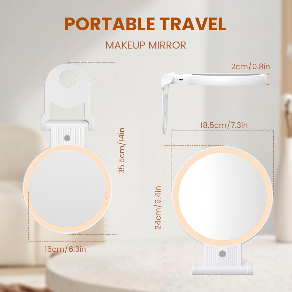 tubbede makeup mirror led lights illuminate evenly for accurate makeup application