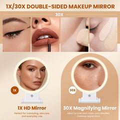 tubbede makeup mirror three lighting modes for warm, cool, natural tones