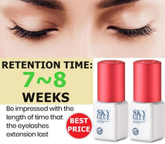 TUBeauty Sky Glue S fast-dry action during professional lash bonding.