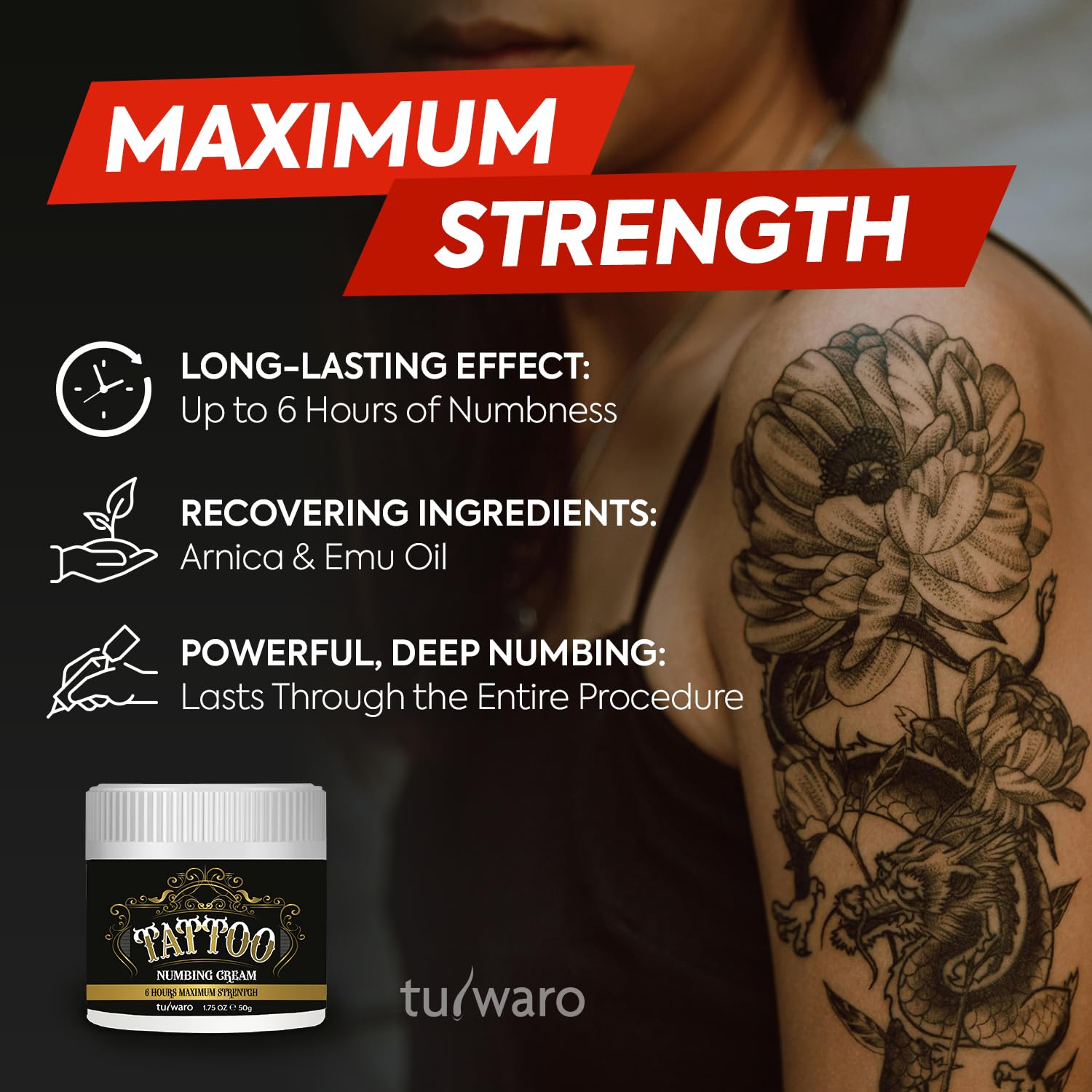 Tuiwaro conditioning balm 30ml tube provides post-session softness.