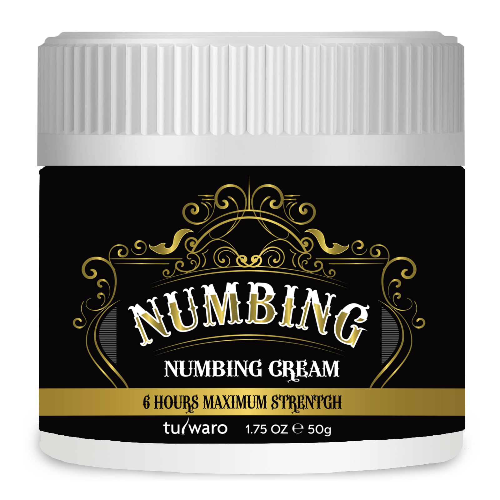 Tuiwaro numbing cream bottle shows fast-absorbing, long-lasting comfort.