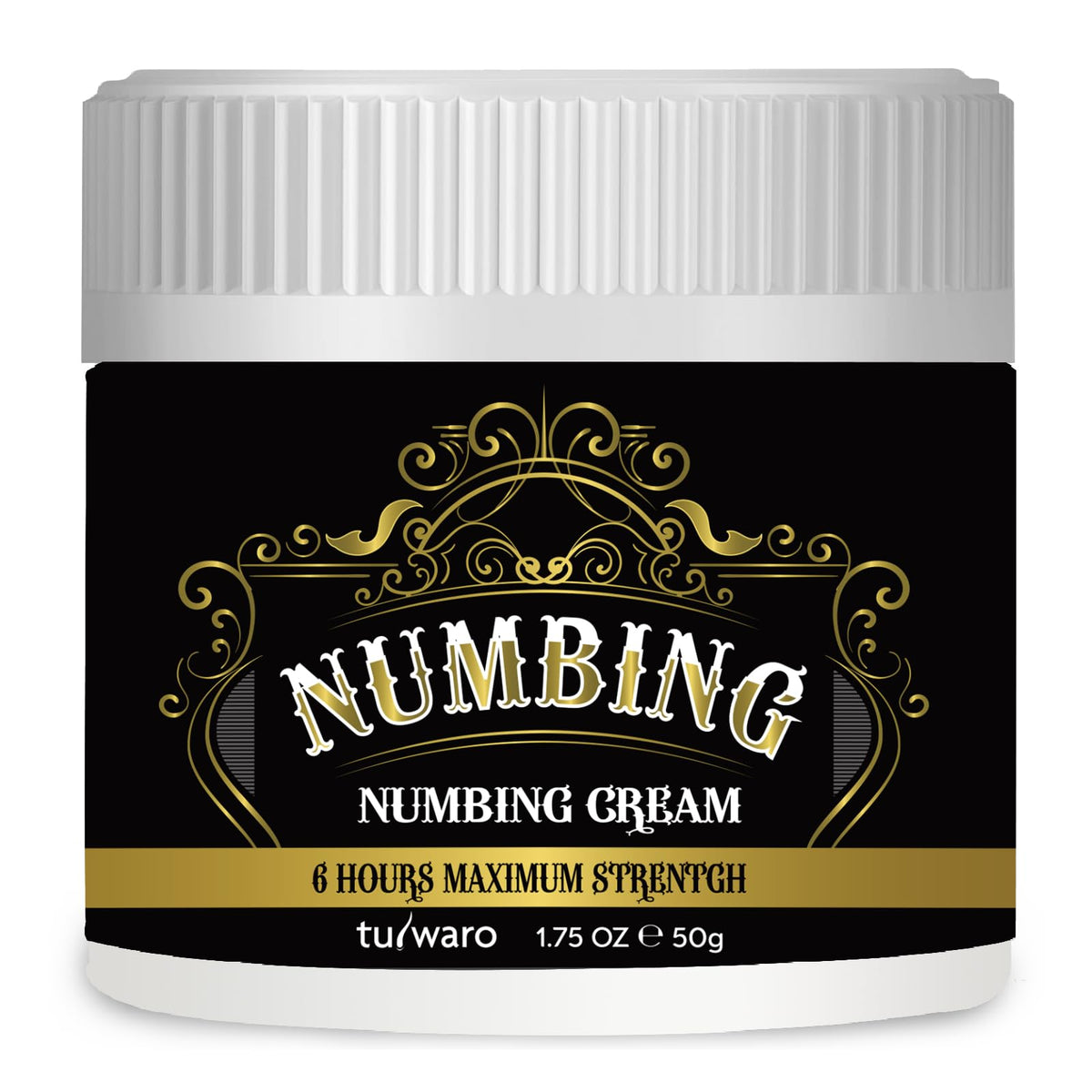 Tuiwaro numbing cream bottle shows fast-absorbing, long-lasting comfort.