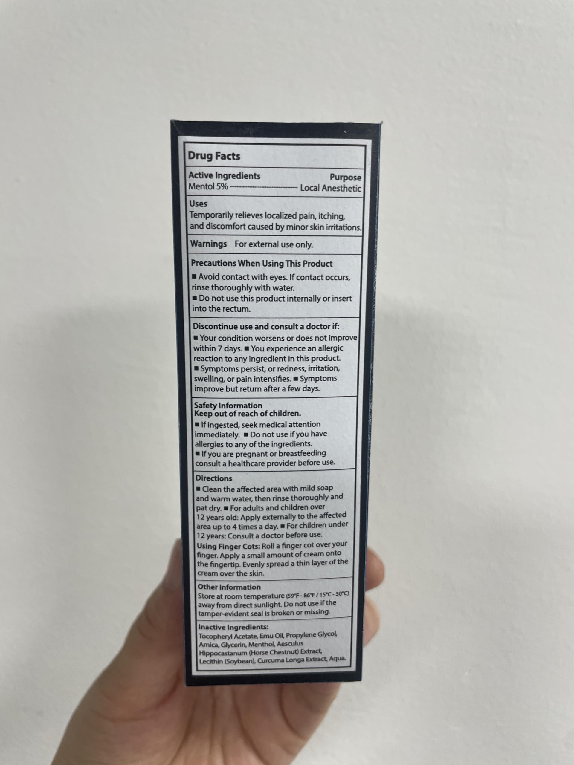 Tuiwaro Numbing Cream aloe vera panel highlights hydrating, calming skin