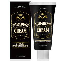 Tuiwaro Numbing Cream maximum-strength bottle front for long-session relief