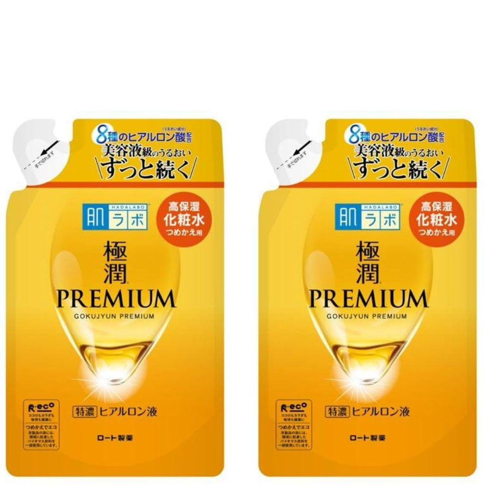 TUKIMA Hada Labo Gokujyun Premium Lotion bottle delivers deep hydration for daily skin care.