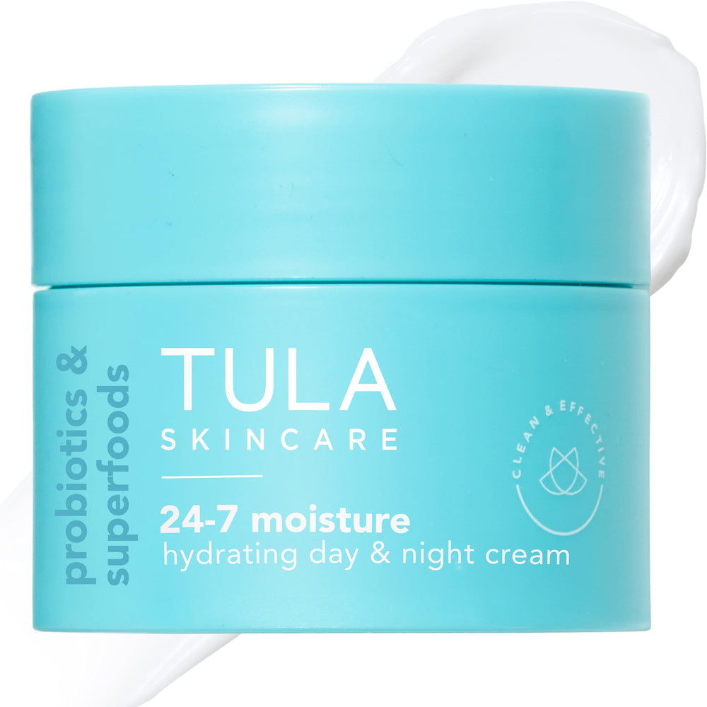 TULA 24-7 Moisture travel-size bottle delivers on-the-go hydration.