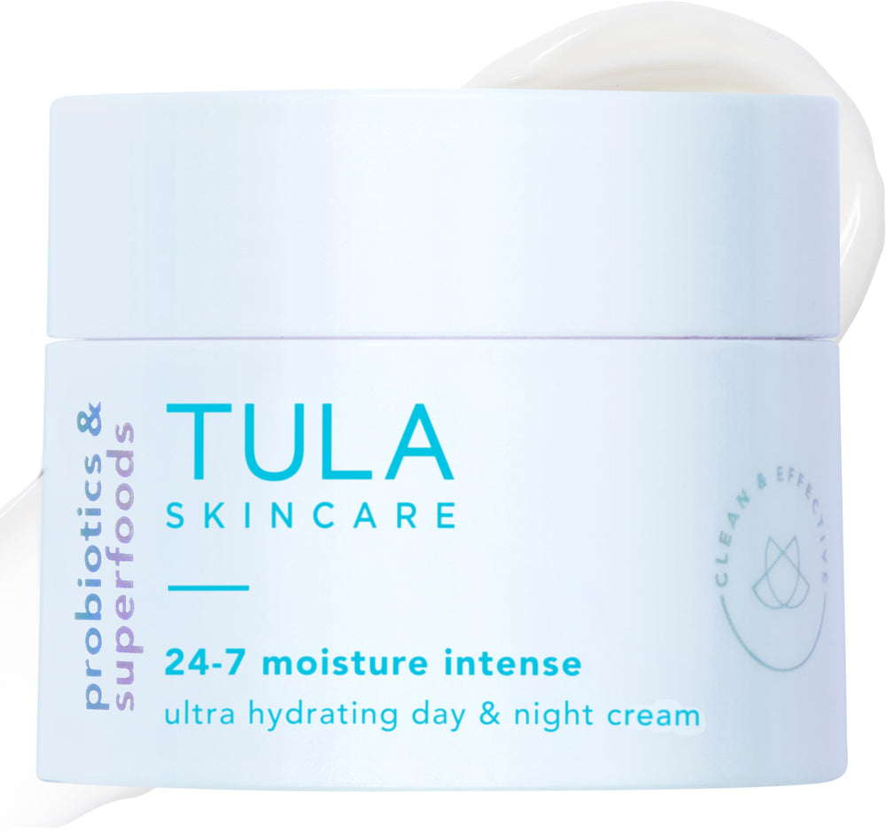 TULA 24-7 Moisture Cream travel-size packaging for on-the-go hydration.