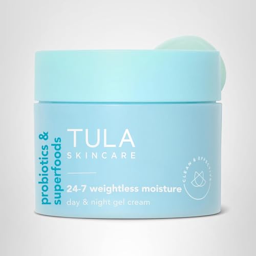TULA 24-7 Weightless Moisture routine setup image conveys glow-ready skin.