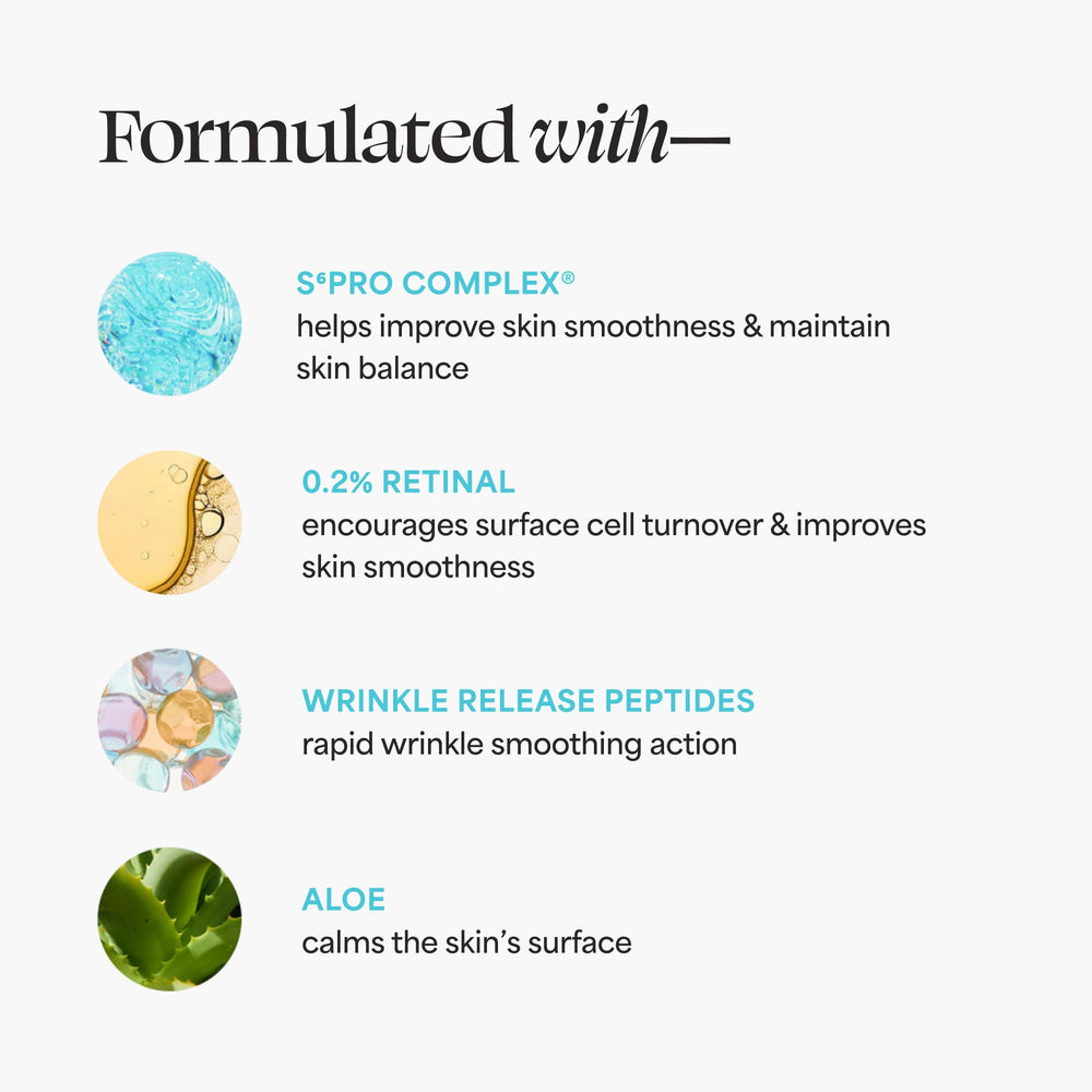 TULA A+ Renewal serum applied to face and neck for nightly renewal