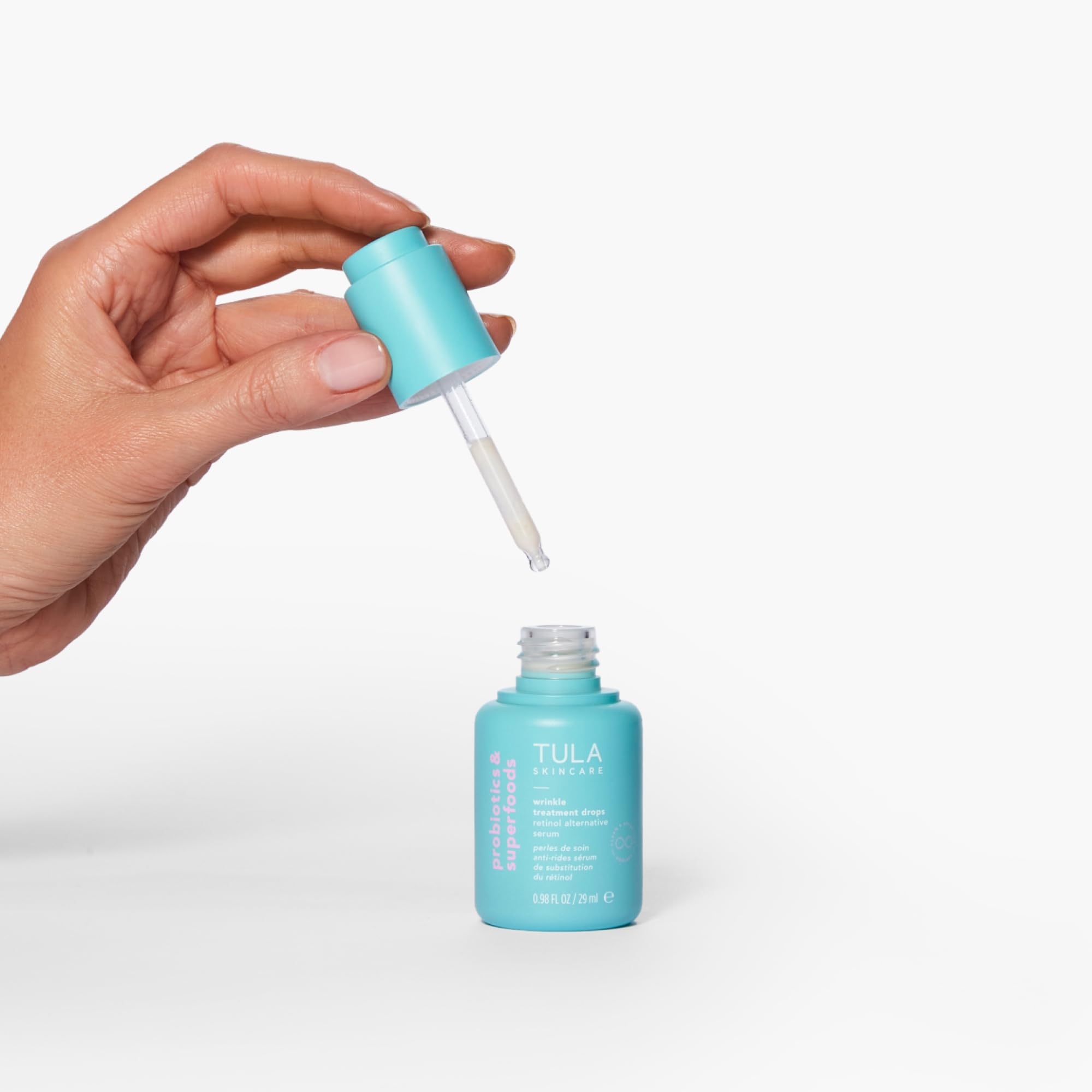 TULA Bakuchiol-Alfalfa-Sprouts ingredients highlight soothing botanical actives for smoothing.