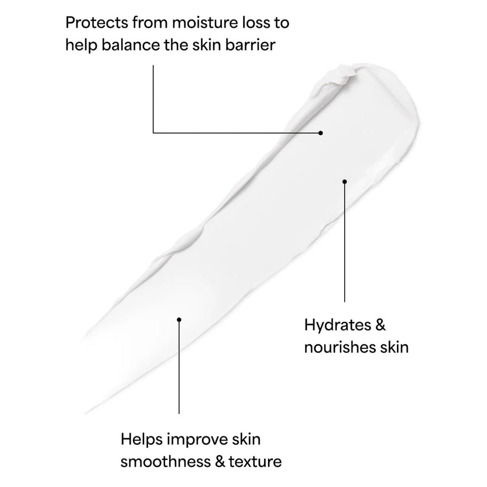 TULA Barrier Balance cream closeup emphasizes creamy texture for gentle massage.
