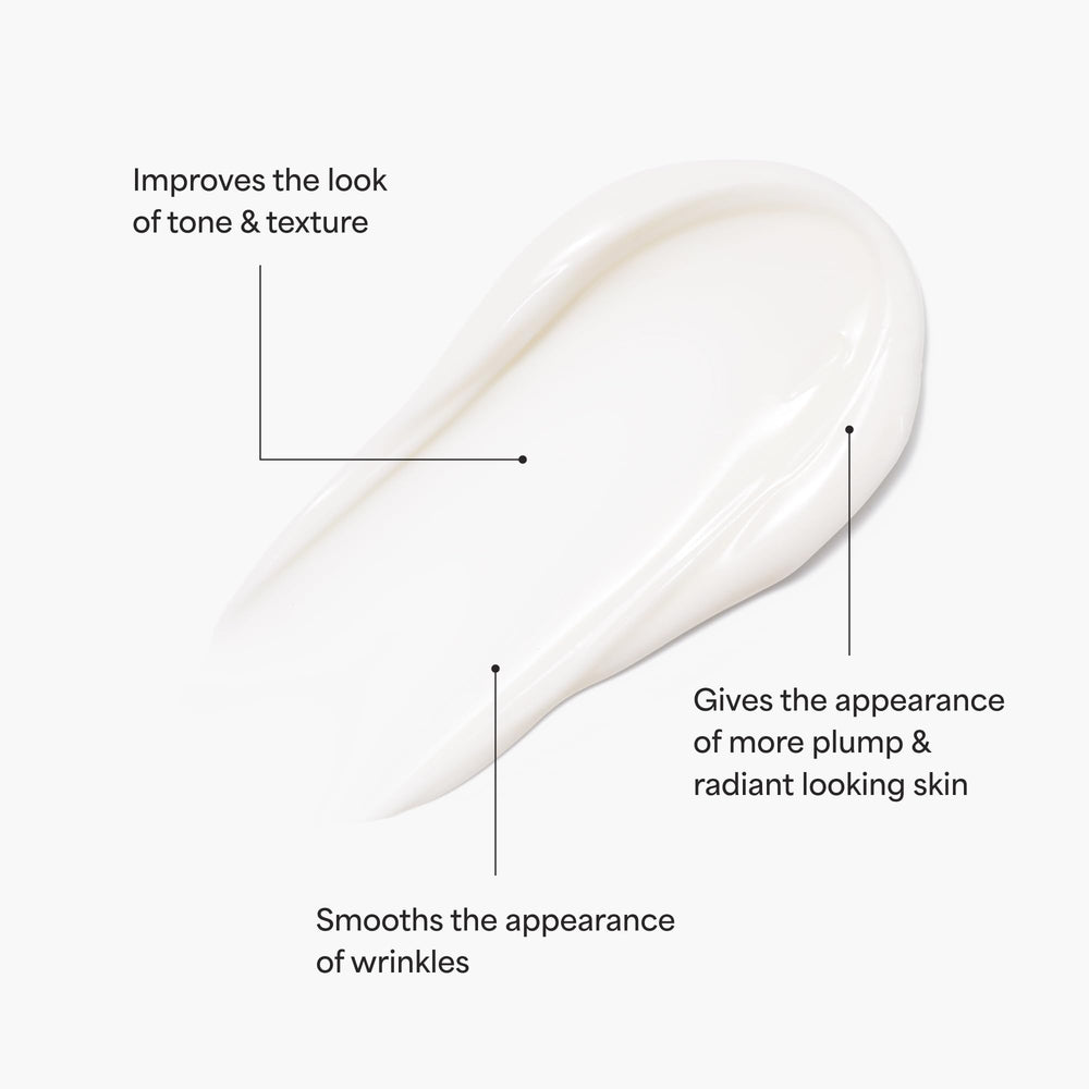 TULA Beauty Sleep cream jar closeup shows creamy texture for nighttime renewal